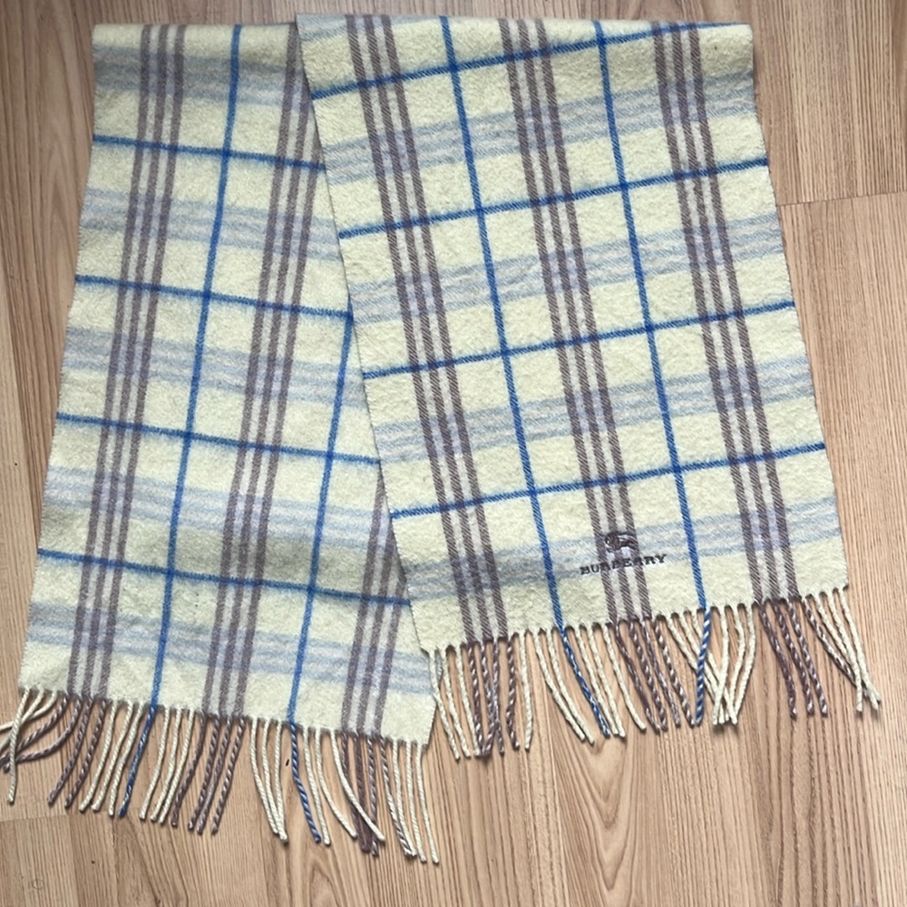 Vintage Burberry Nova Check Scarf Pastel